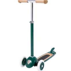 Trottinette 3 roues avec panier verte pour enfant Banwood