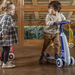 Trottinette 3 roues bleue pour les 2 - 4 ans Dino Italtrike