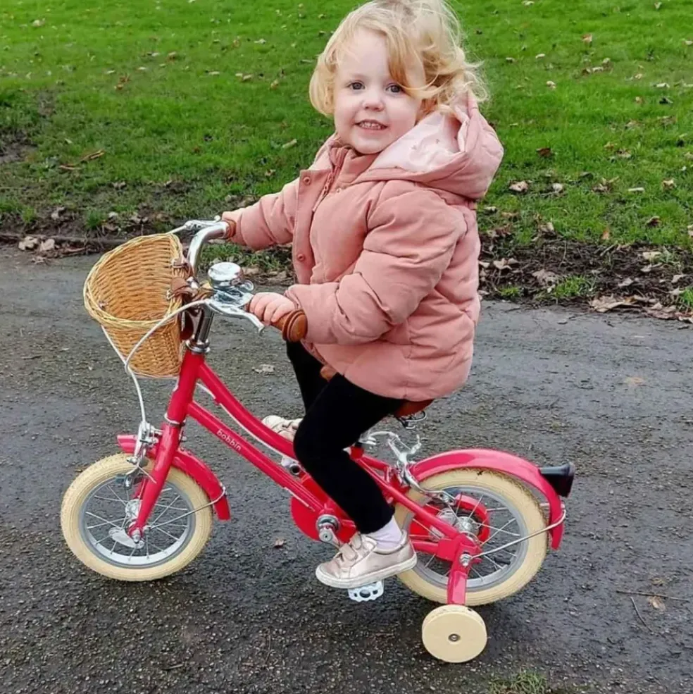 Vélo enfant 12 pouces rose cerise Gingersnap Bobbin