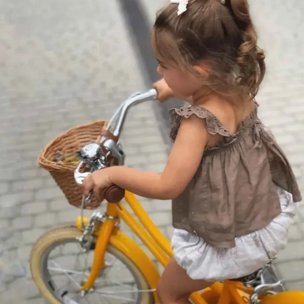 Vélo enfant Gingersnap 12 pouces jaune Bobbin 2-4 ans