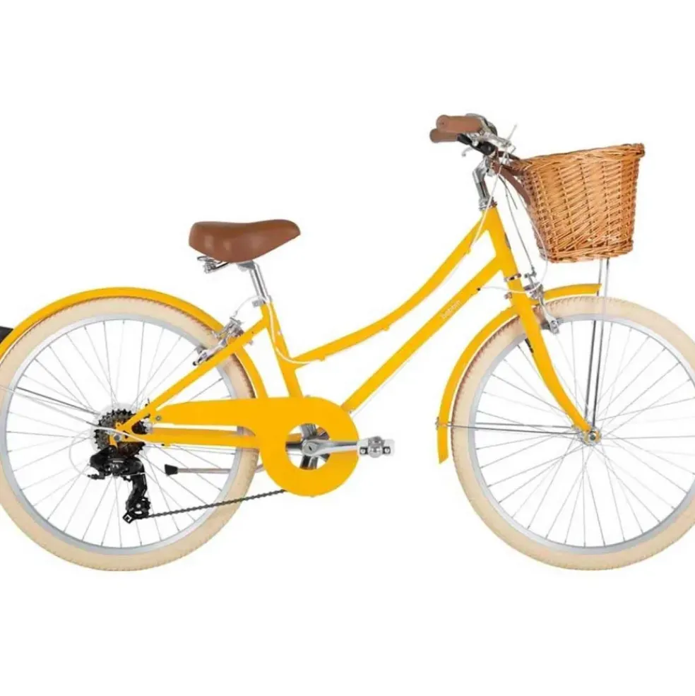 Vélo enfant jaune 24 pouces Bobbin Gingersnap 7 - 11 ans