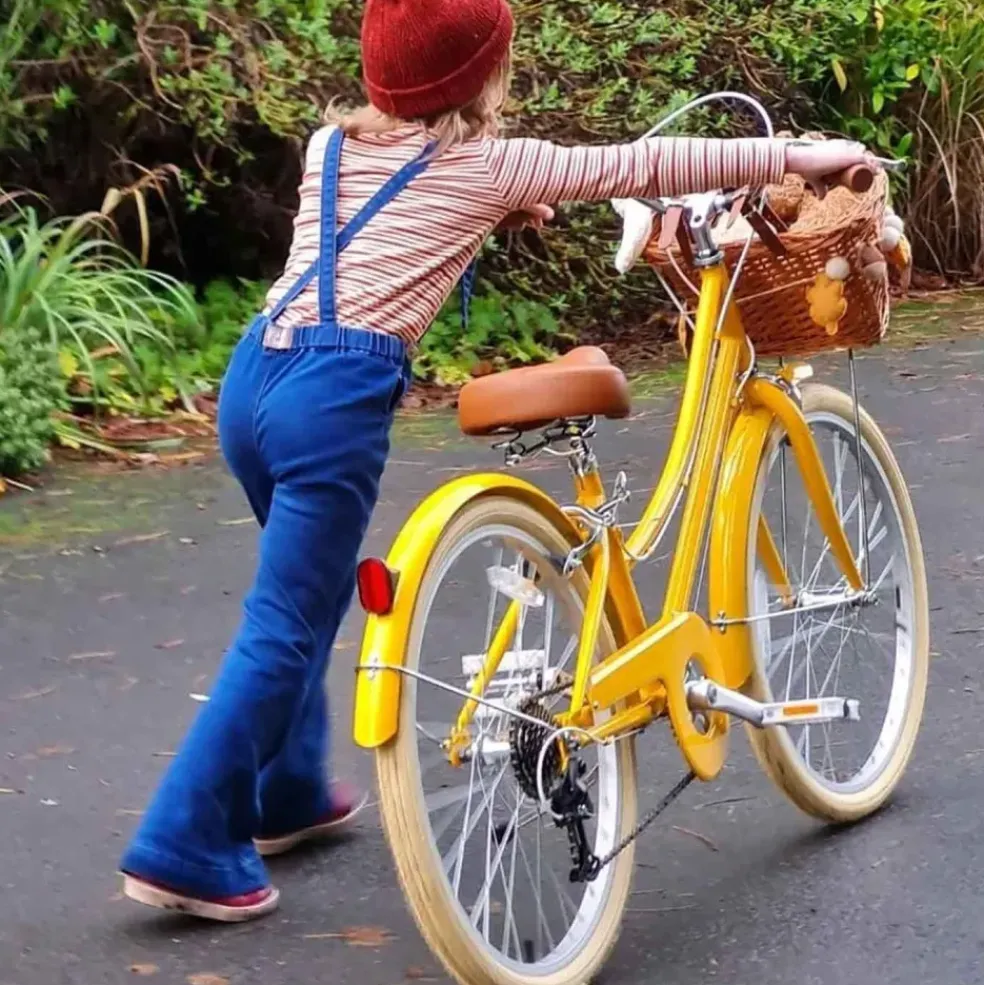 Vélo enfant jaune 24 pouces Bobbin Gingersnap 7 - 11 ans