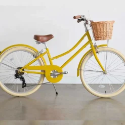 Vélo enfant jaune 24 pouces Bobbin Gingersnap 7 - 11 ans